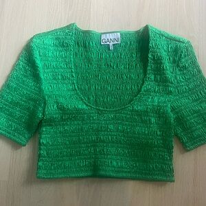 Ganni Crop Top ! NEW! Size 38/M